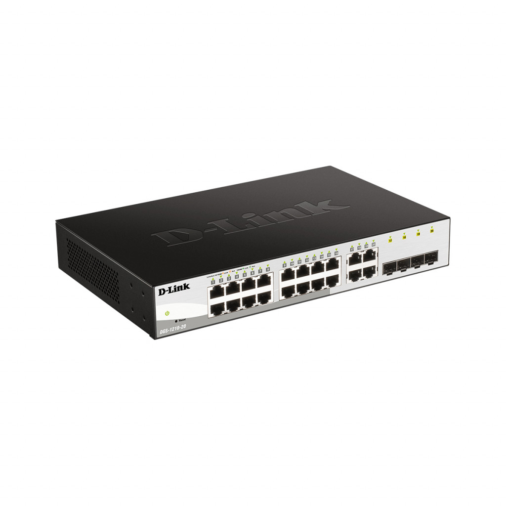سوئیچ شبکه مدیریتی 20 پورت دی لینک مدل DGS-1210-20